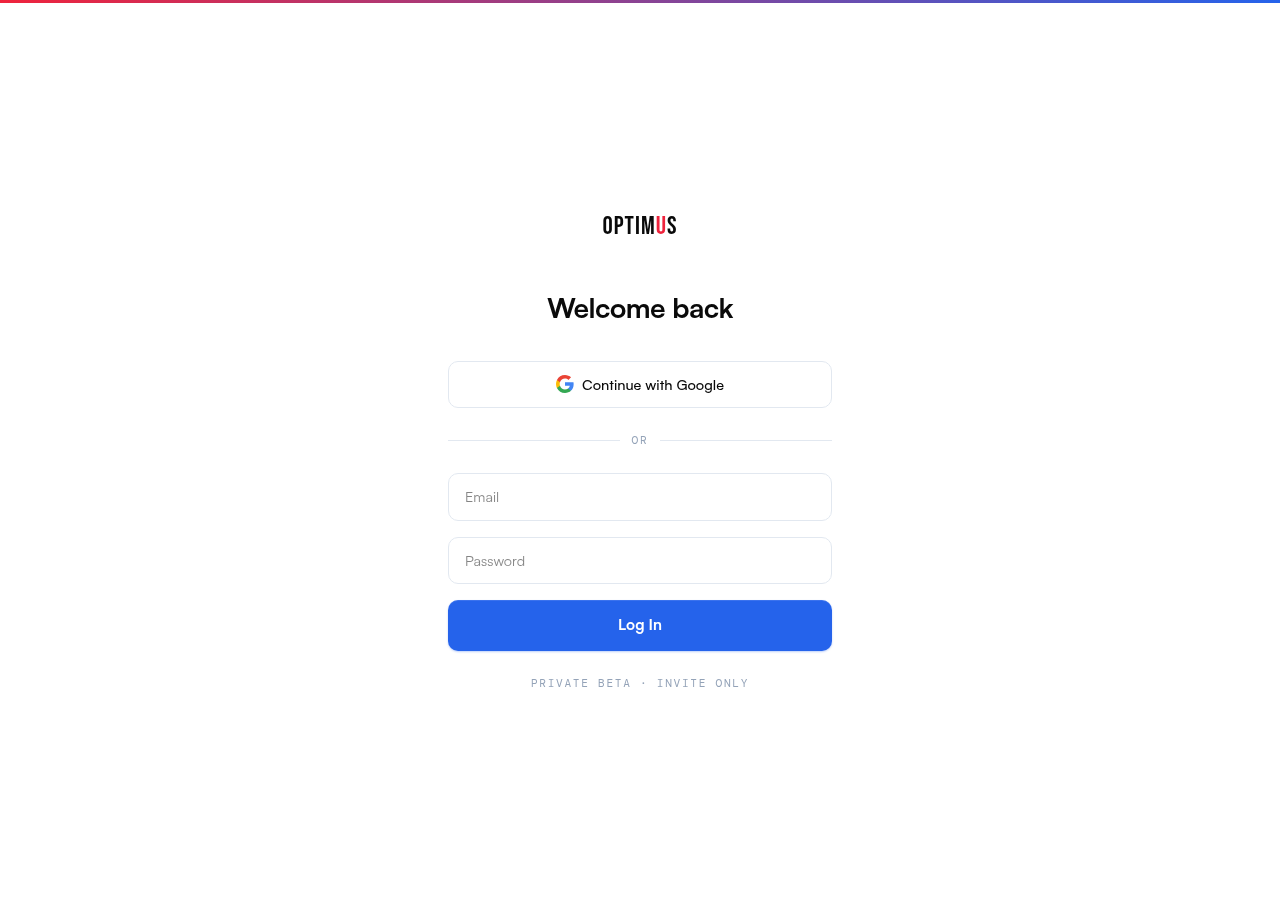 Blendo login page